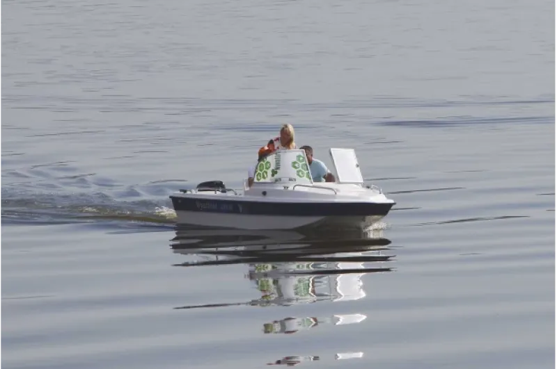 Моторная лодка Wyatboat-430 M (тримаран), фото: 14