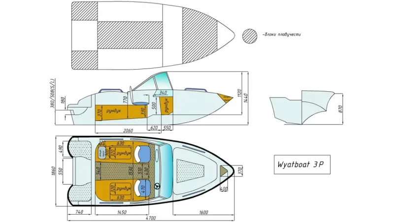 Wyatboat-3 (c рундуками), фото: 11