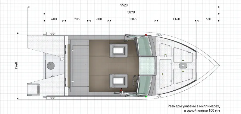 Лодка FISH REALCRAFT 500 Fish, фото: 43