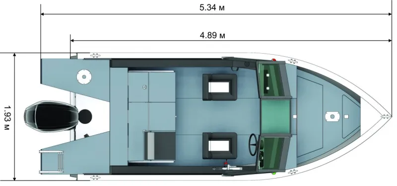 Моторная лодка Салют Pro 480 Neo Fish, фото: 18