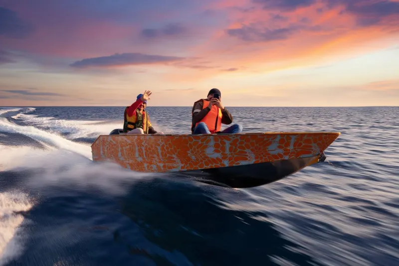 Пластиковая лодка Север 380, фото: 4