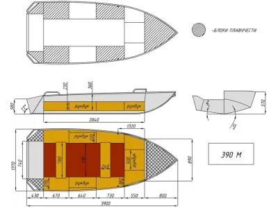 Лодка Wyatboat-390 M