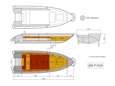 Лодка Wyatboat-390Р Fish