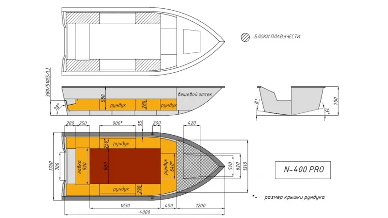 Моторная лодка Неман-400 Р PRO, фото: 12