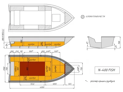Лодка Неман-400 FISH