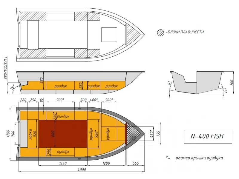 Моторная лодка Неман-400 FISH, фото: 18
