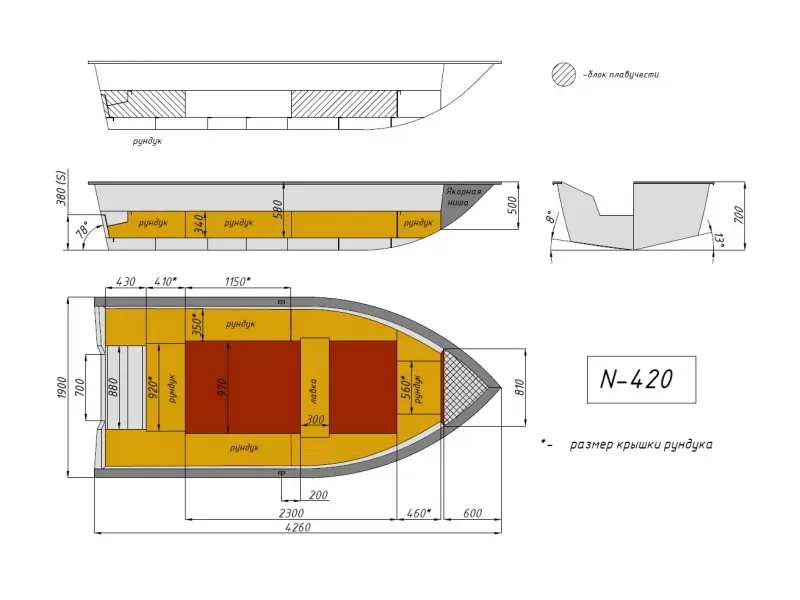 Моторная лодка Неман-420, фото: 20