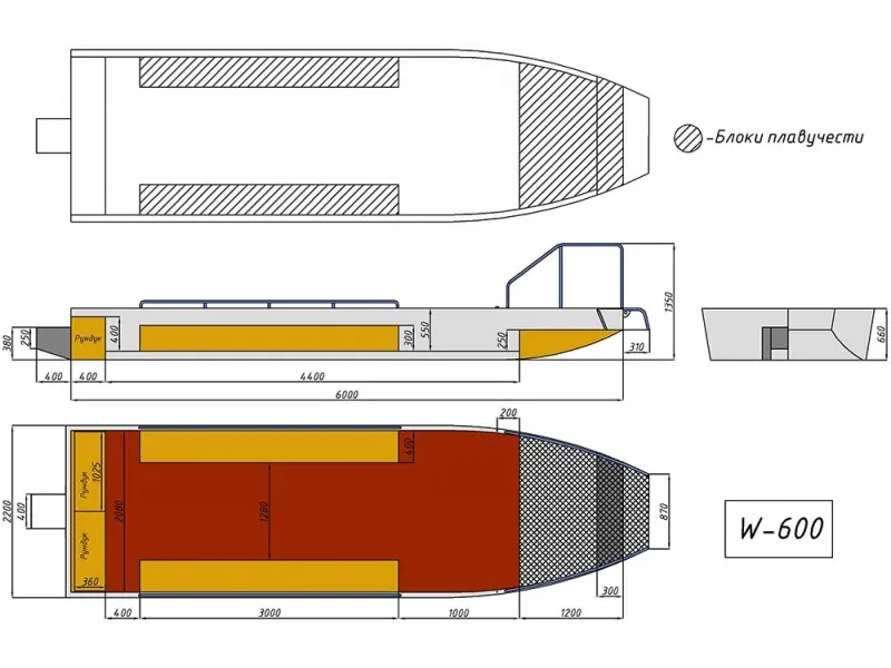 Алюминиевая лодка Wyatboat-600, фото: 44