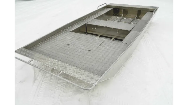Алюминиевая лодка Wyatboat-390 Jonboat, фото: 4