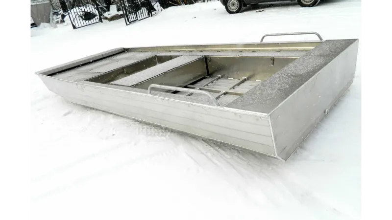 Алюминиевая лодка Wyatboat-390 Jonboat, фото: 3