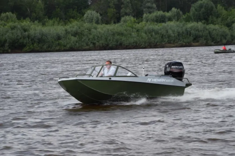 Алюминиевая лодка Неман 500 DC водомёт, фото: 26