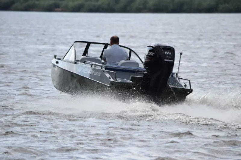 Алюминиевая лодка Неман 500 DC водомёт, фото: 25