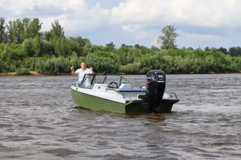 Алюминиевая лодка Неман 500 DC водомёт, фото: 23