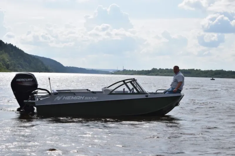 Алюминиевая лодка Неман 500 DC водомёт, фото: 21