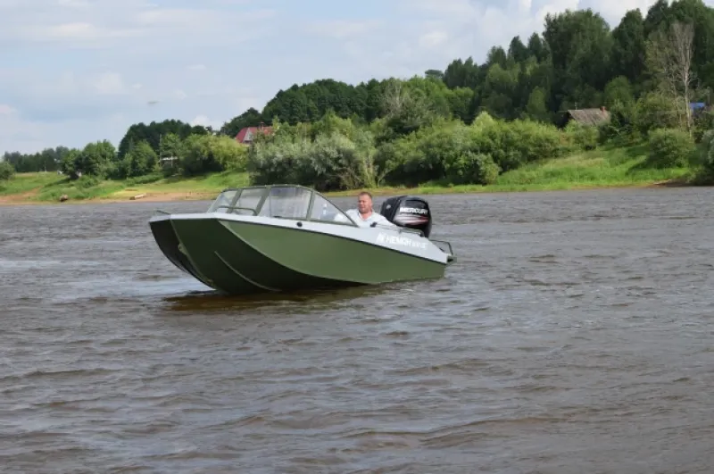 Алюминиевая лодка Неман 500 DC водомёт, фото: 17