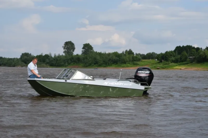 Алюминиевая лодка Неман 500 DC водомёт, фото: 16