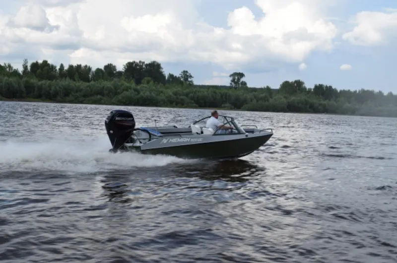 Алюминиевая лодка Неман 500 DC водомёт, фото: 14