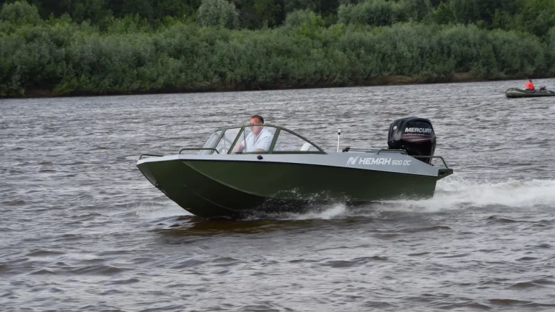 Алюминиевая лодка Неман 500 DC водомёт, фото: 13