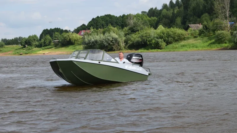 Алюминиевая лодка Неман 500 DC водомёт, фото: 4