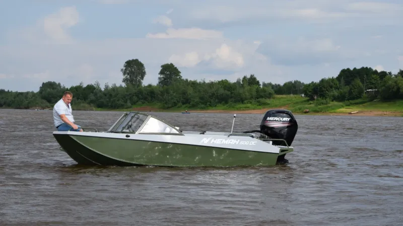 Алюминиевая лодка Неман 500 DC водомёт, фото: 3