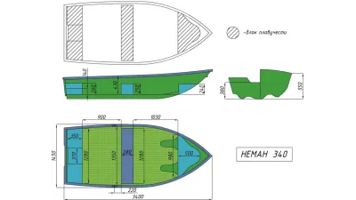 Лодка Neman-340 (тримаран)