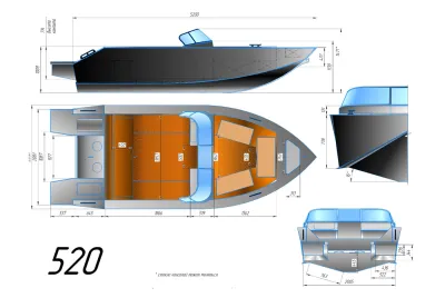 Каютный катер К520 Классик обложка