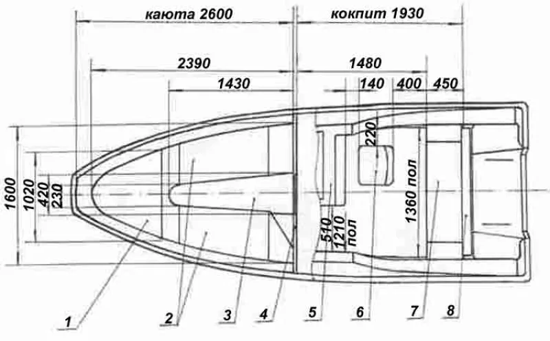 Пластиковая лодка Тритон-540, фото: 24