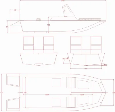 Лодка Tundra boats 400 с консолью