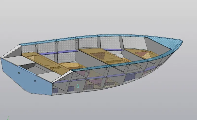Пластиковая лодка Север 380, фото: 8