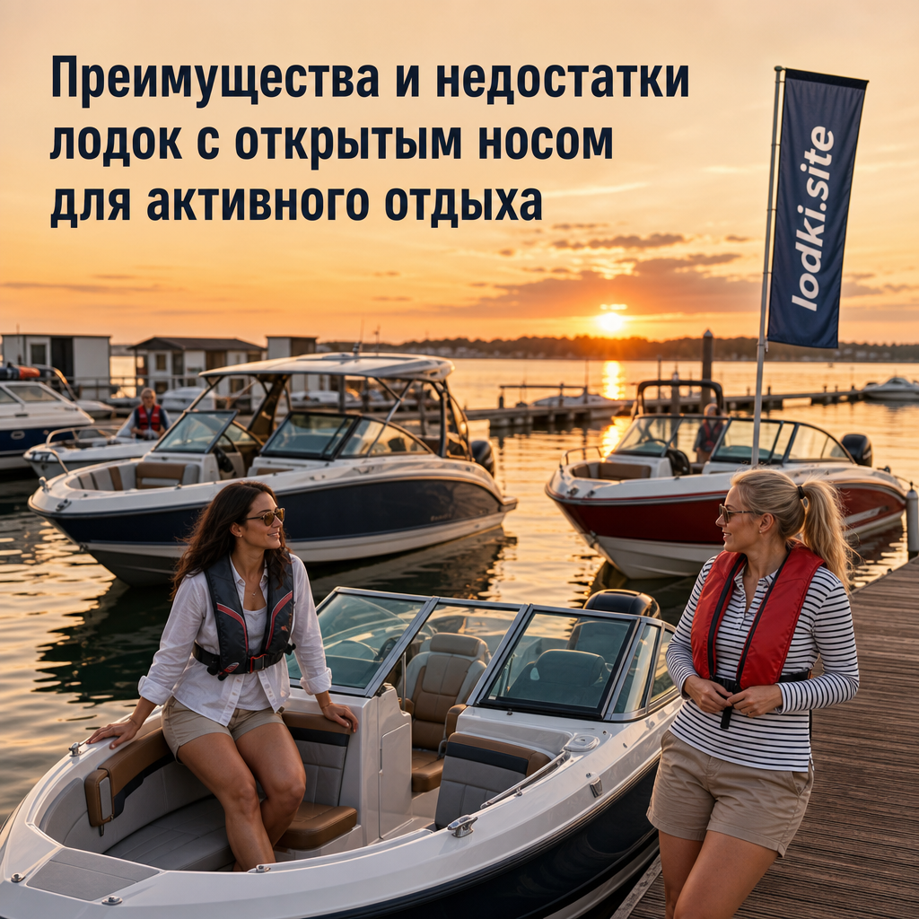 Преимущества и недостатки лодок с открытым носом для активного отдыха