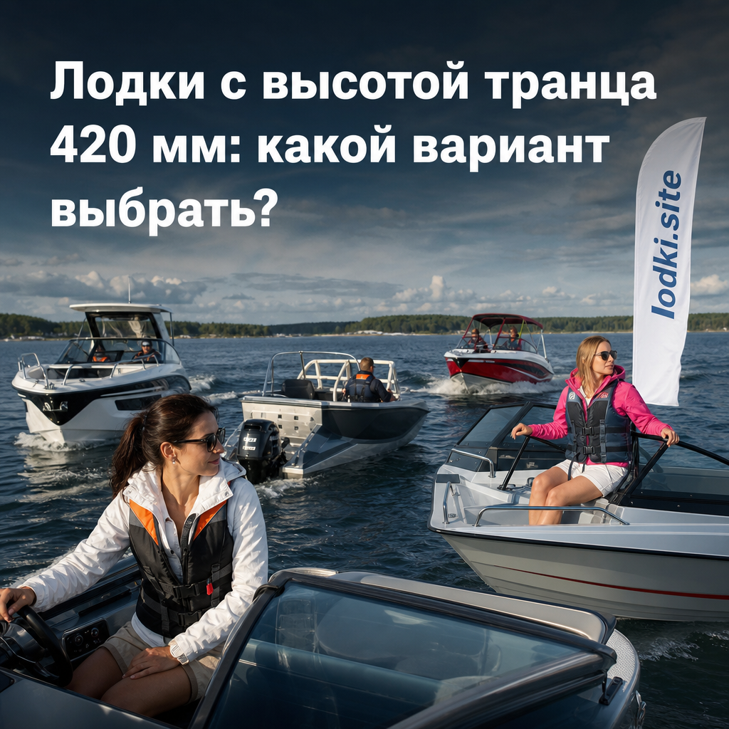 Лодки с высотой транца 420 мм: какой вариант выбрать?