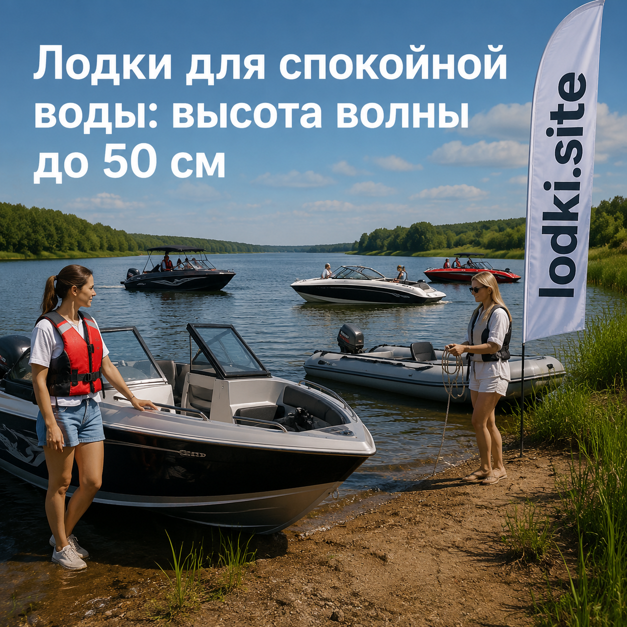 Лодки для спокойной воды: высота волны до 50 см