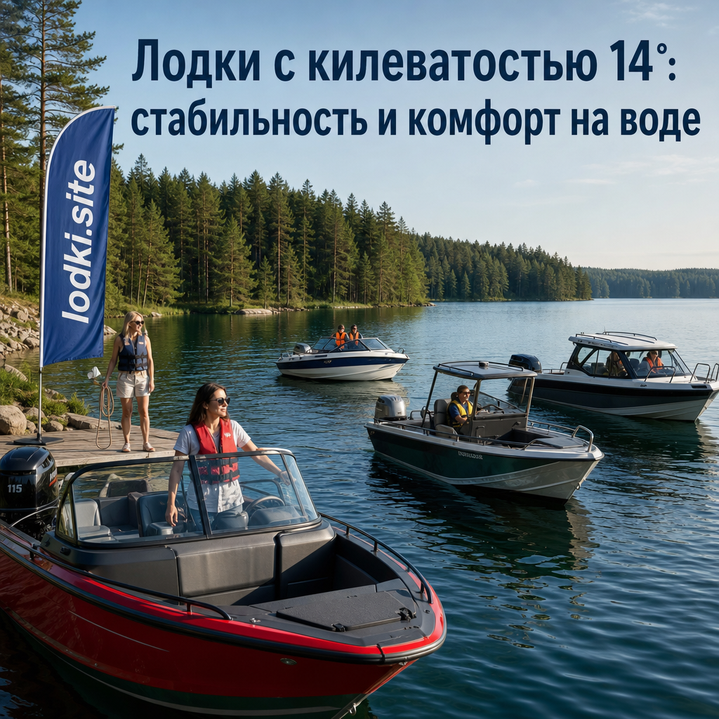 Лодки с килеватостью 14°: стабильность и комфорт на воде