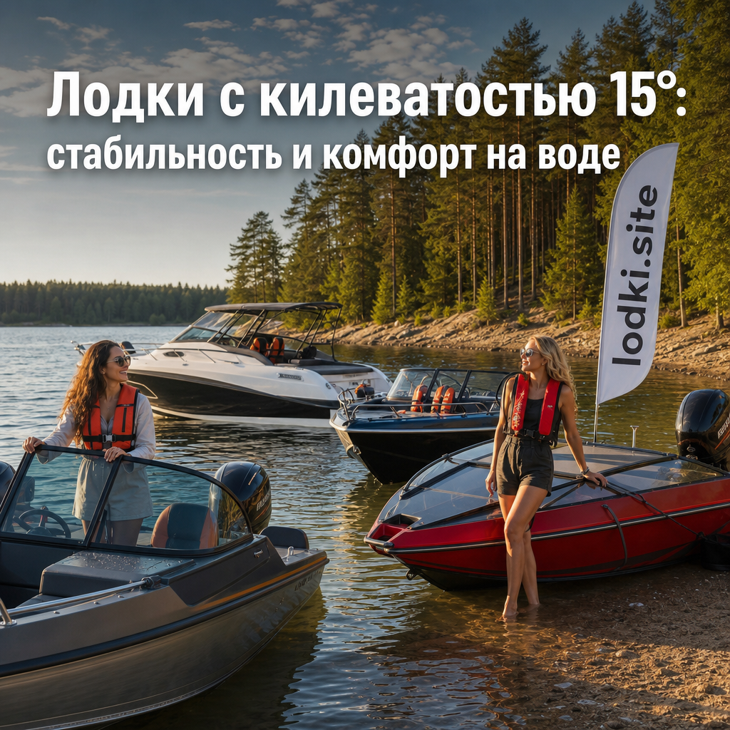 Лодки с килеватостью 15°: стабильность и комфорт на воде