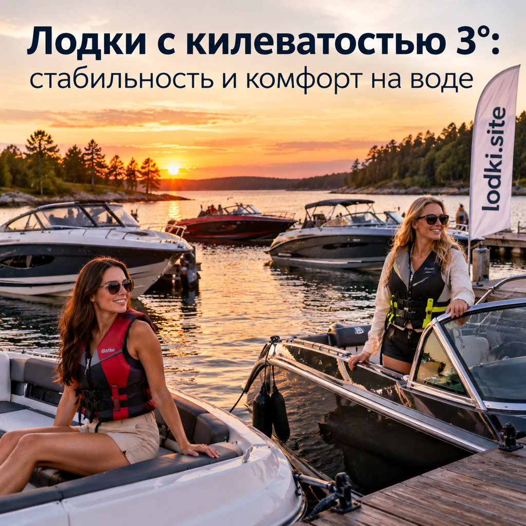 Лодки с килеватостью 3°: стабильность и комфорт на воде