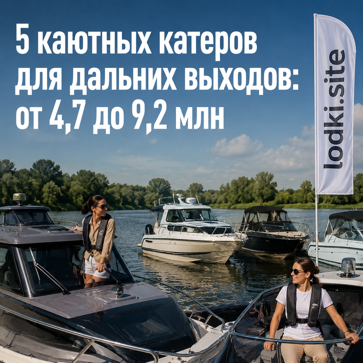 5 каютных катеров для дальних выходов: от 4,7 до 9,2 млн