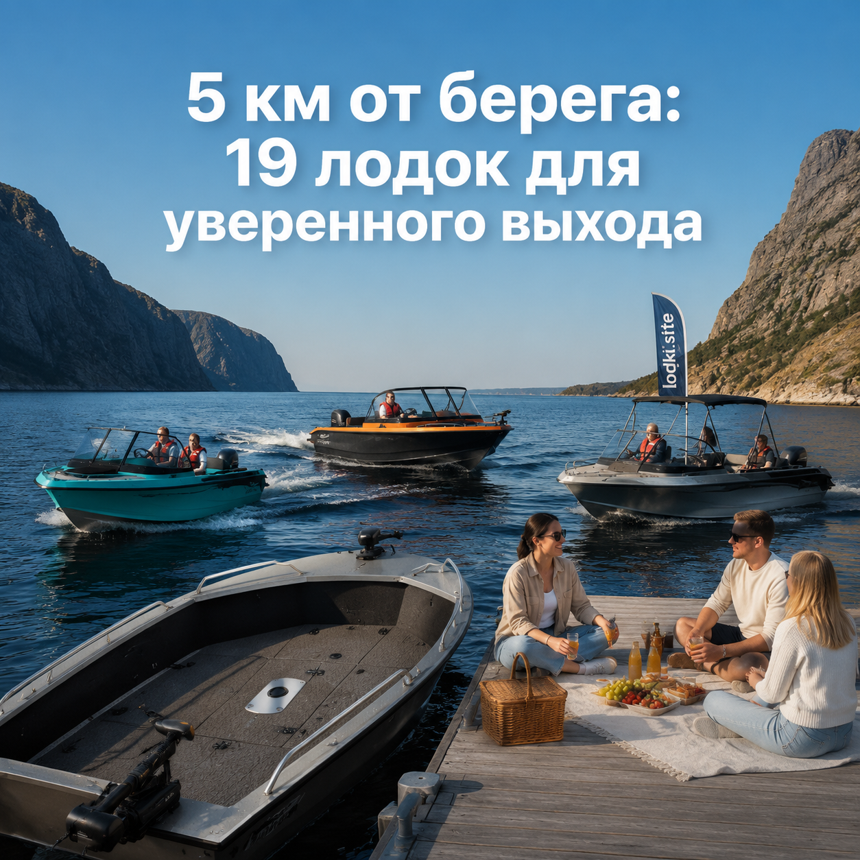 5 км от берега: 19 лодок для уверенного выхода