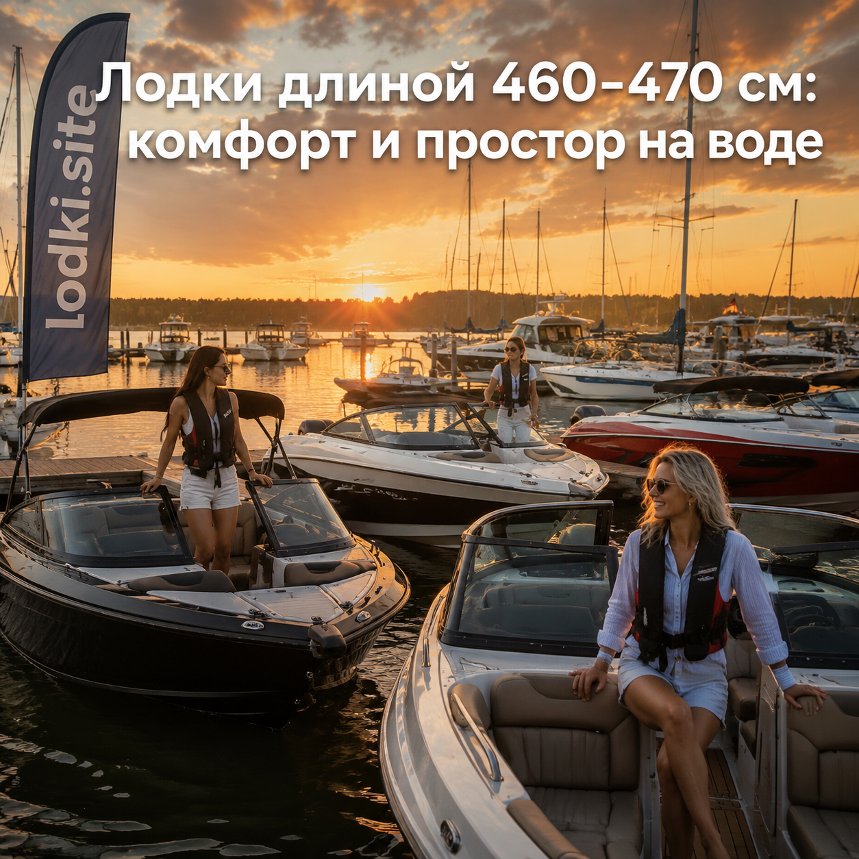 Лодки длиной 460-470 см: комфорт и простор на воде