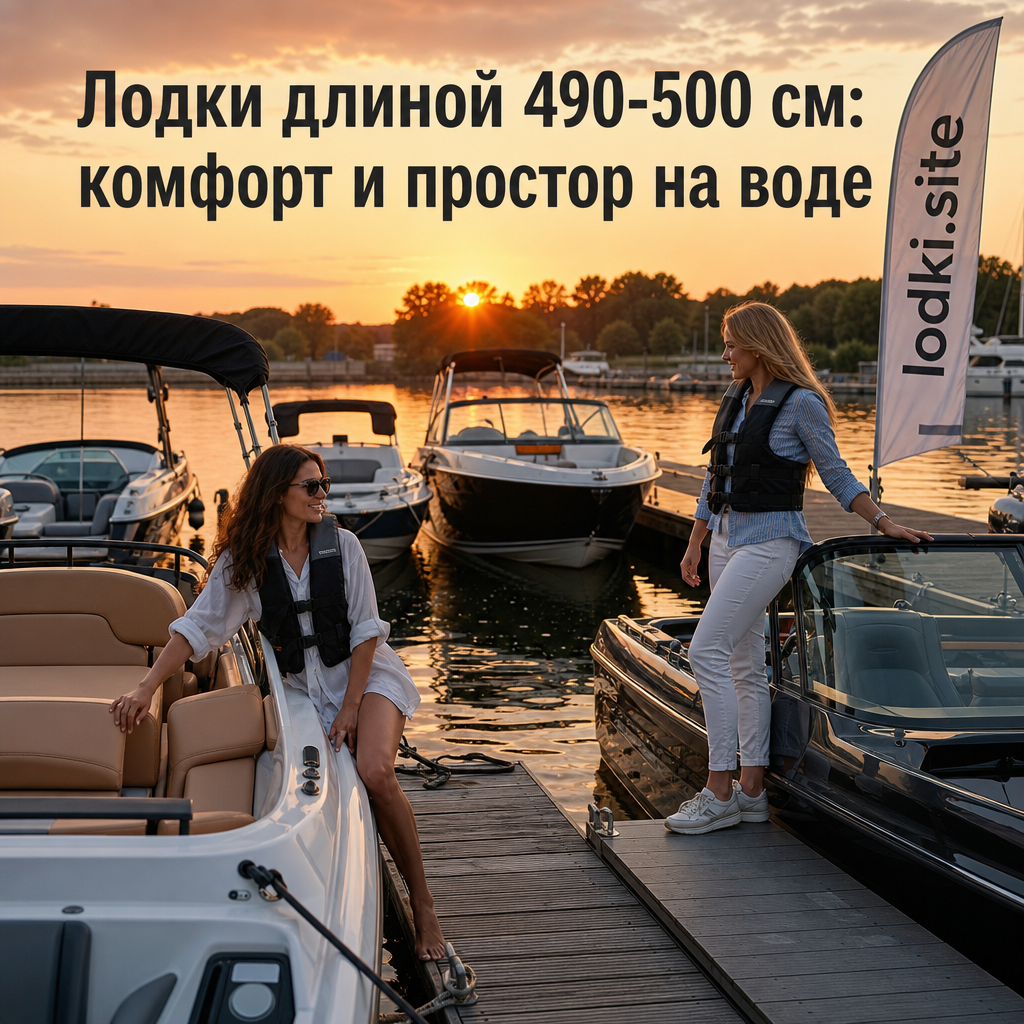 Лодки длиной 490-500 см: комфорт и простор на воде