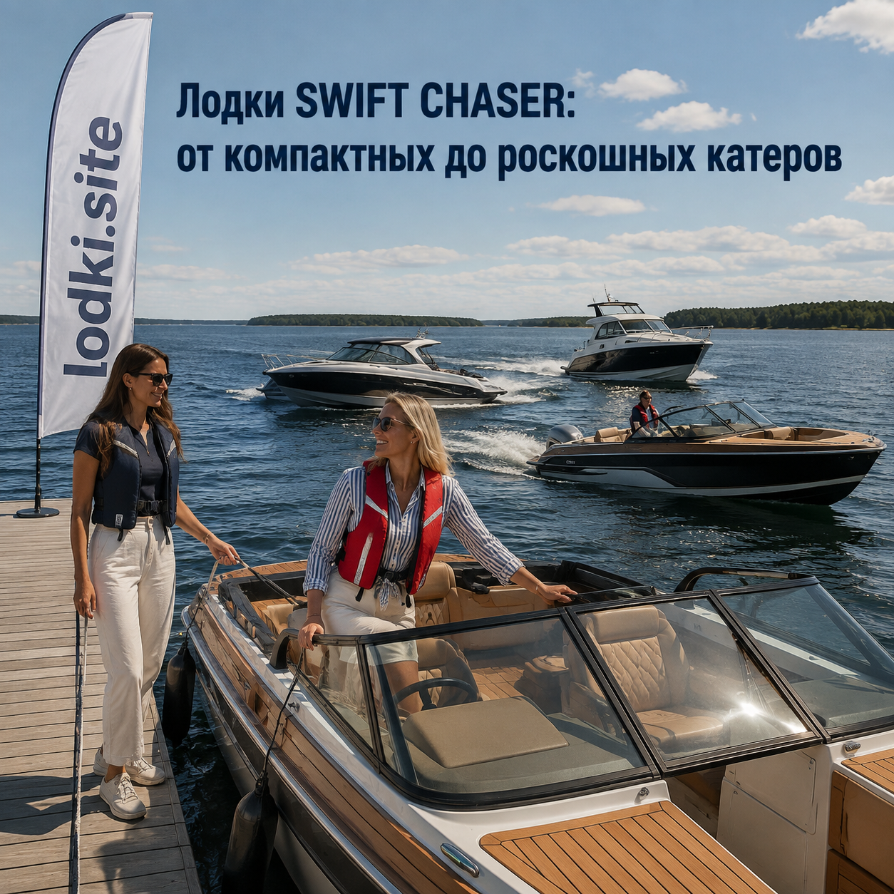 Лодки SWIFT CHASER: от компактных до роскошных катеров