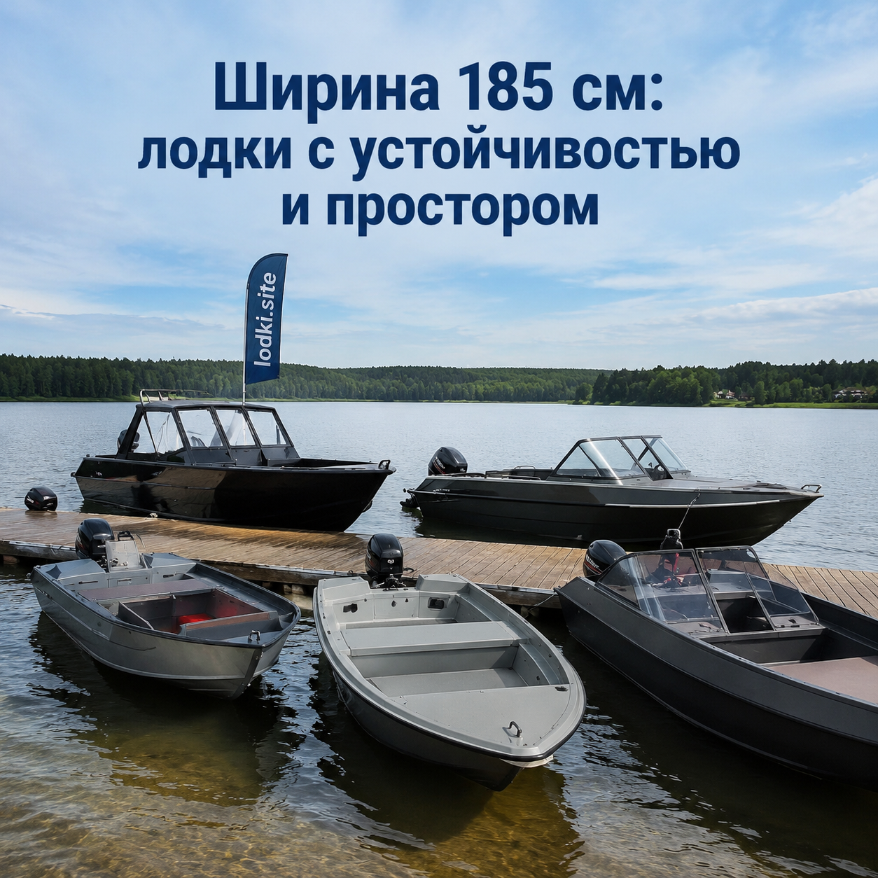 Ширина 185 см: лодки с устойчивостью и простором