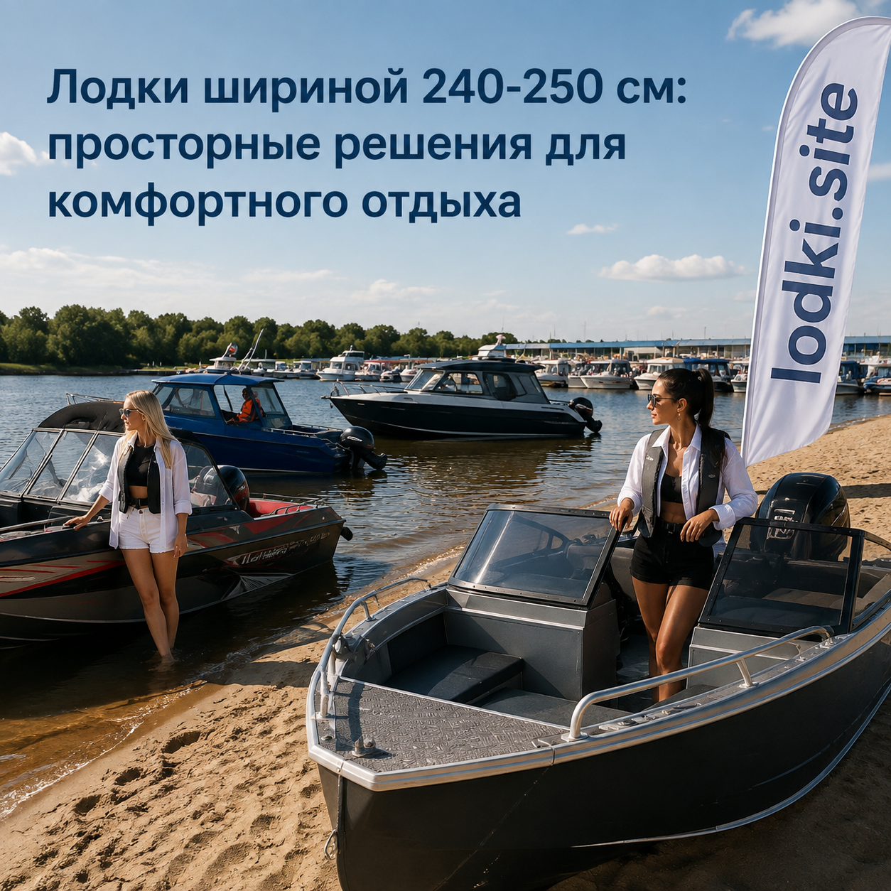 Лодки шириной 240-250 см: просторные решения для комфортного отдыха