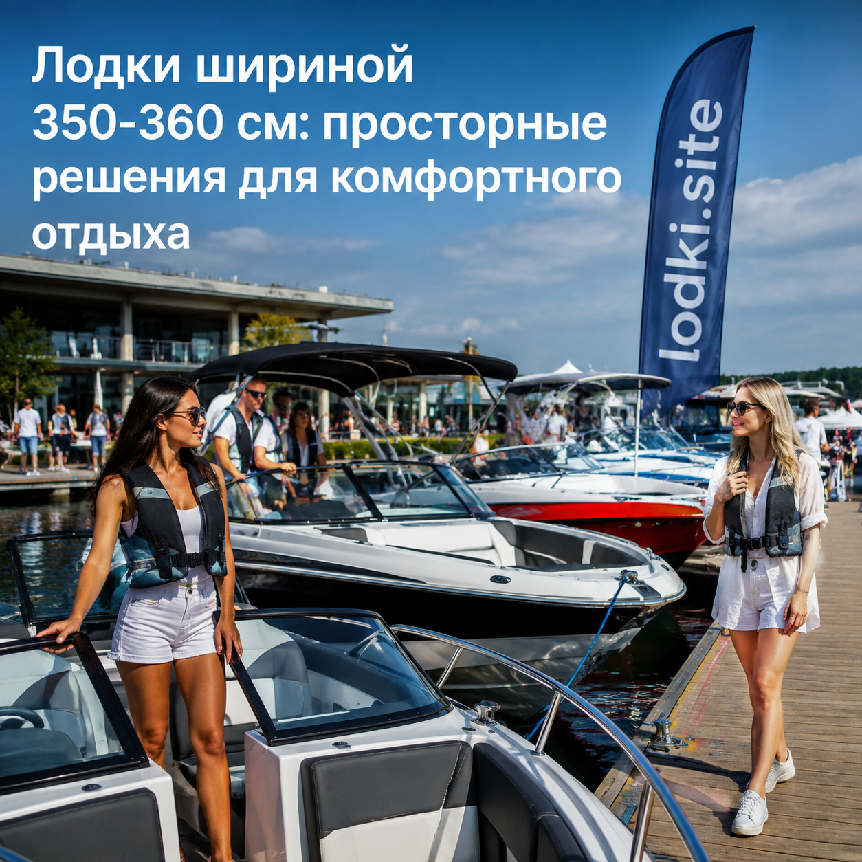 Лодки шириной 350-360 см: просторные решения для комфортного отдыха