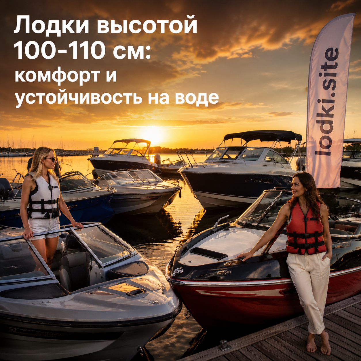 Лодки высотой 100-110 см: комфорт и устойчивость на воде