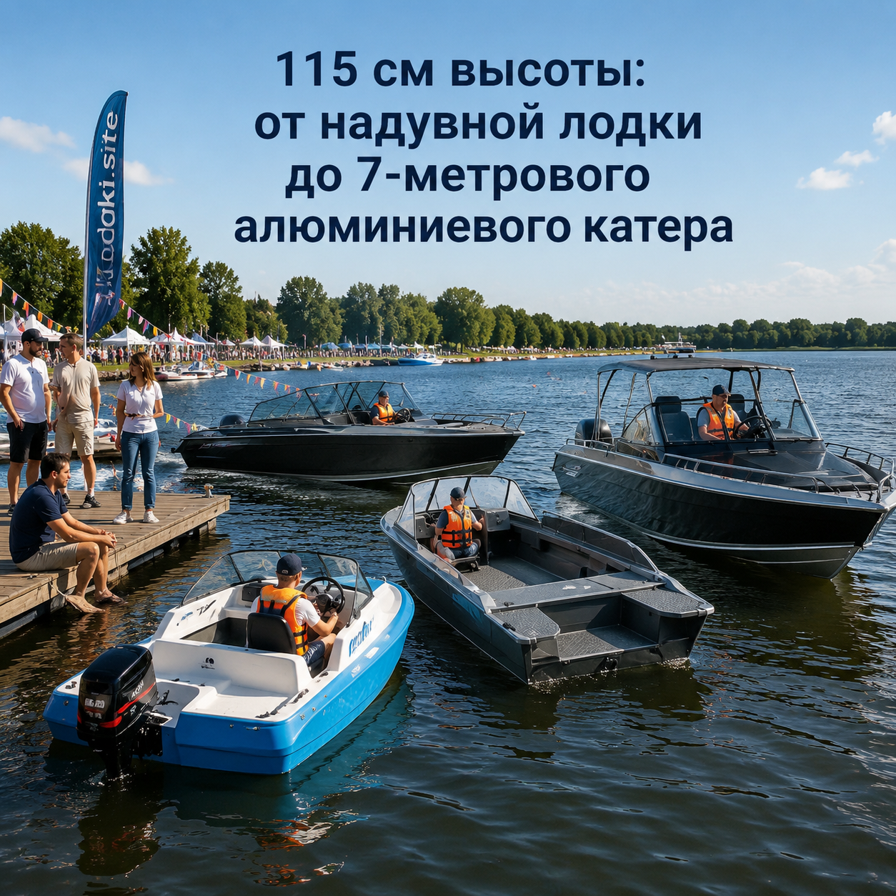 115 см высоты: от надувной лодки до 7-метрового алюминиевого катера