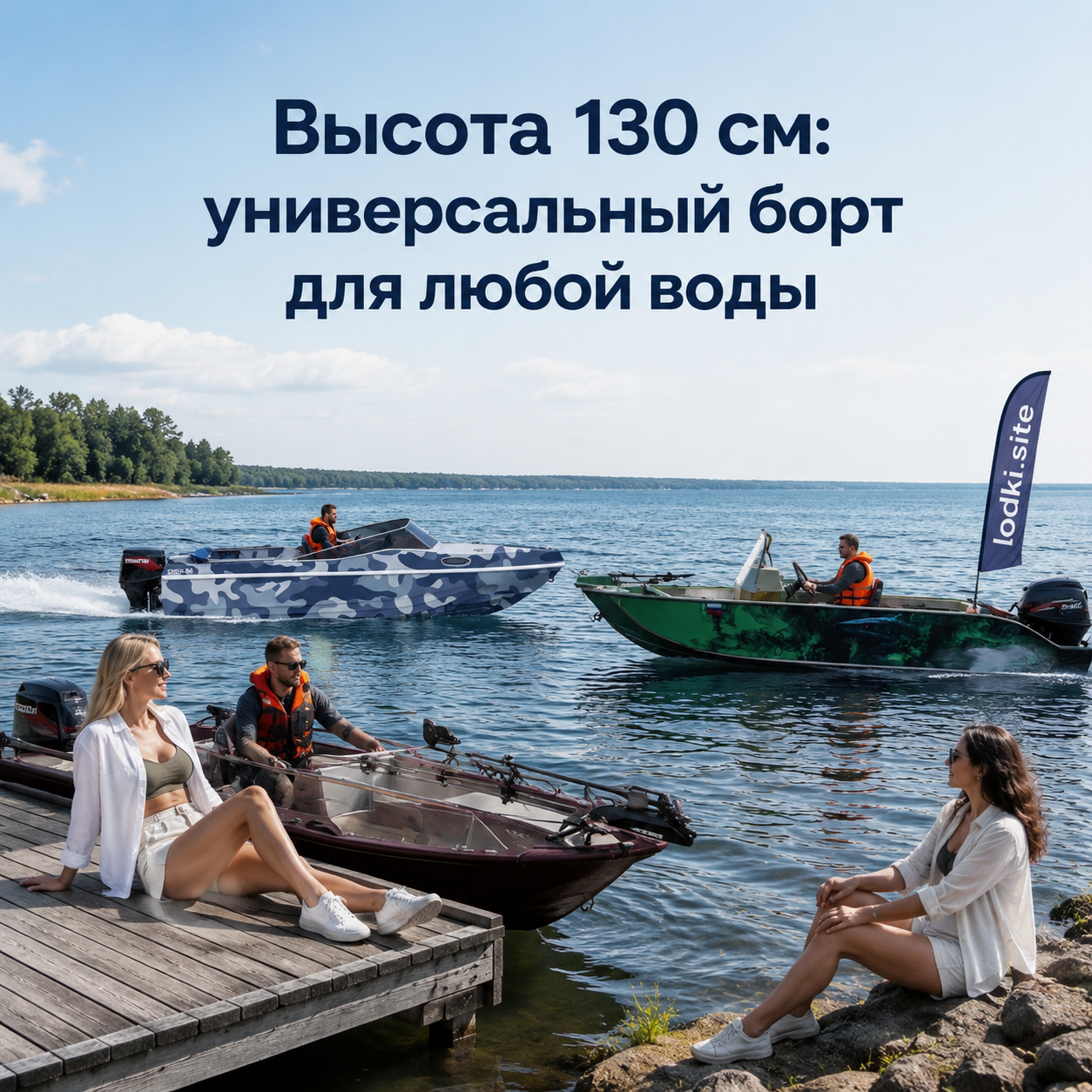 Высота 130 см: универсальный борт для любой воды
