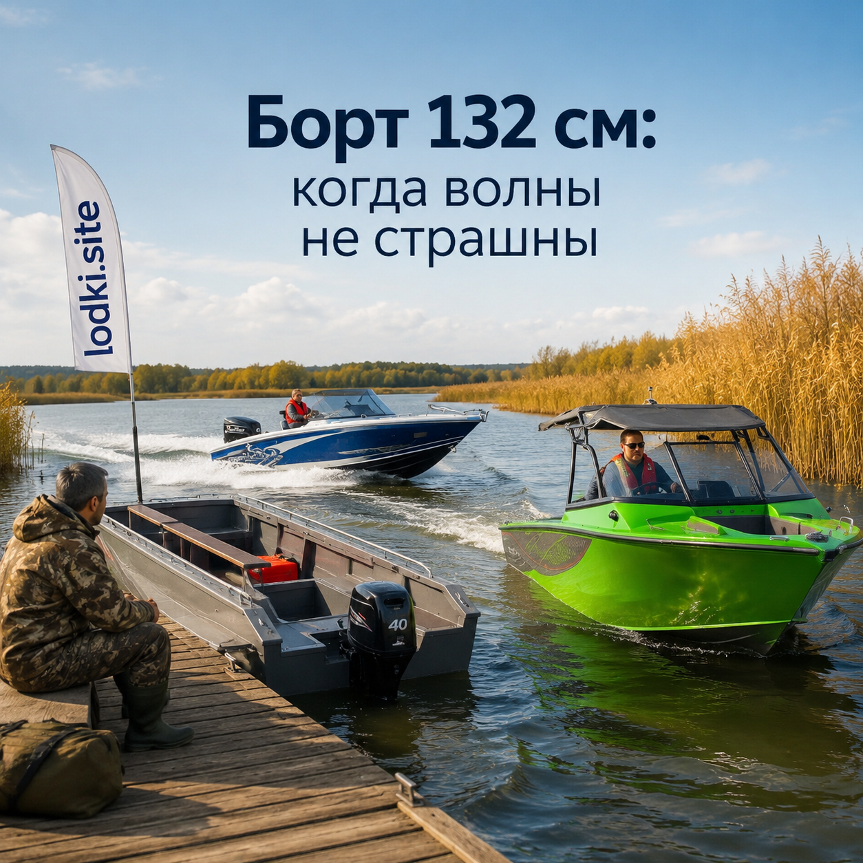 Борт 132 см: когда волны не страшны