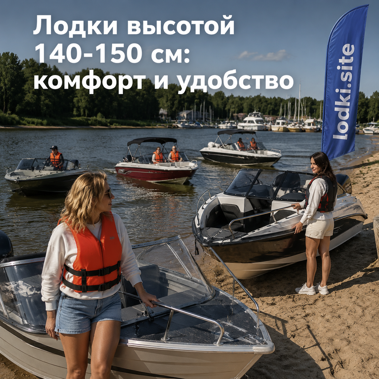 Лодки высотой 140-150 см: комфорт и удобство