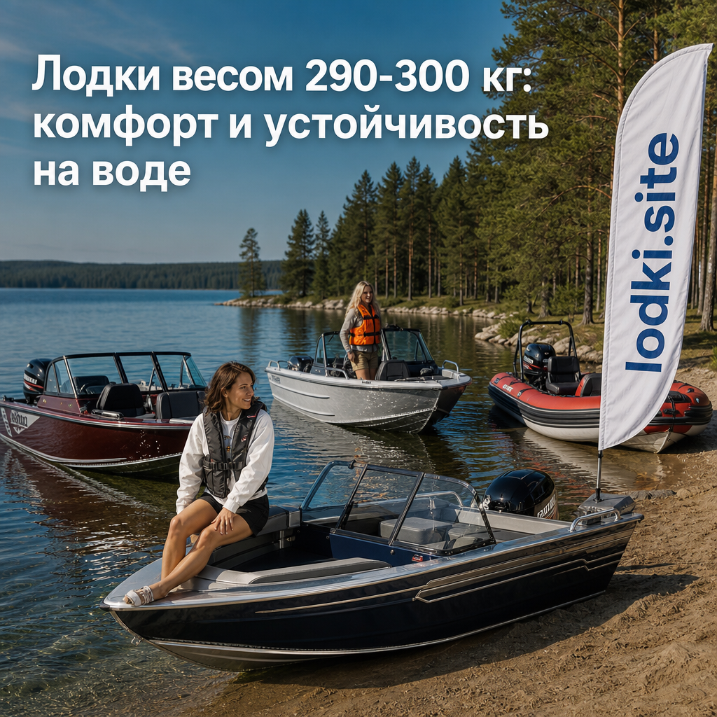 Лодки весом 290-300 кг: комфорт и устойчивость на воде