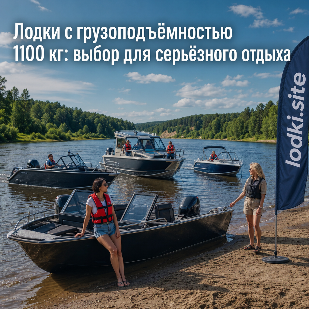 Лодки с грузоподъёмностью 1100 кг: выбор для серьёзного отдыха